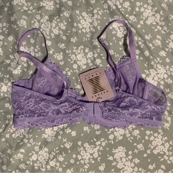SAVAGE X FENTY | Floral Lace Unlined Bra - Picture 2 of 2